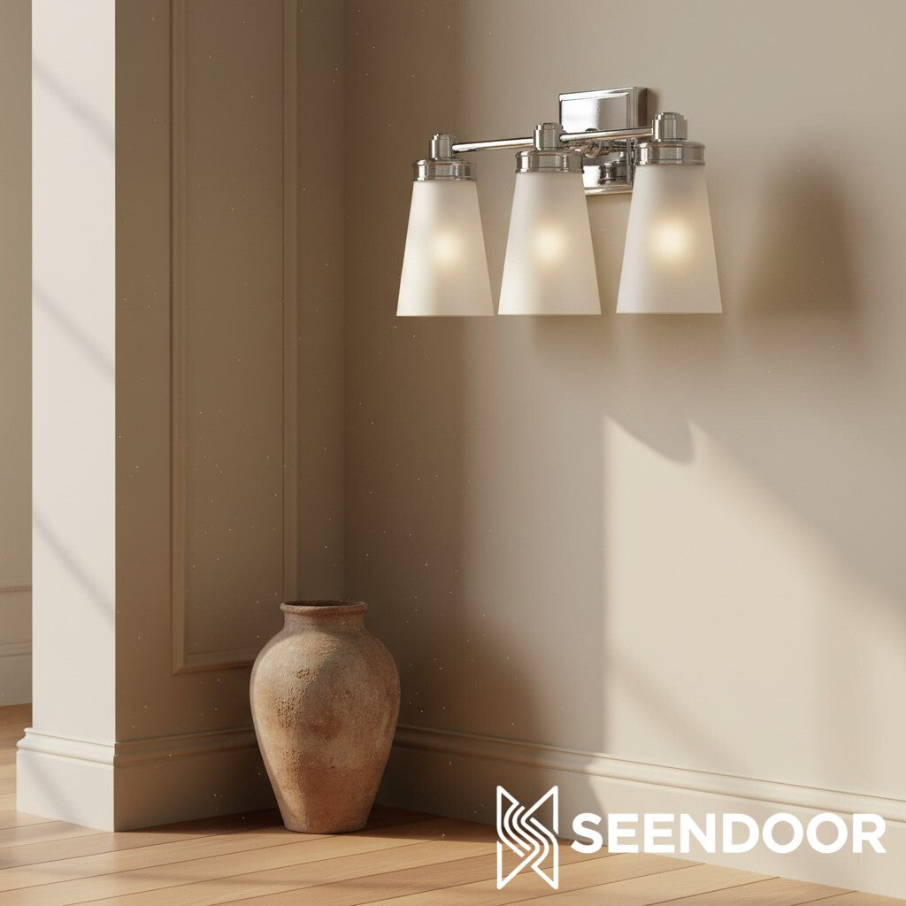 Derlina Classic Multi-head Glass Shade Wall Lamp for Bathroom & Bedroom