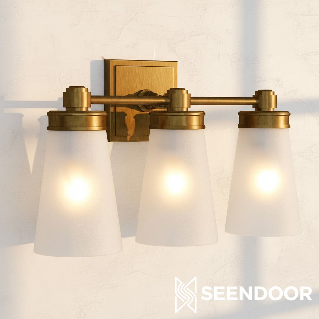 Derlina Classic Multi-head Glass Shade Wall Lamp for Bathroom & Bedroom