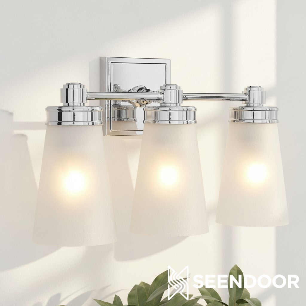 Derlina Classic Multi-head Glass Shade Wall Lamp for Bathroom & Bedroom