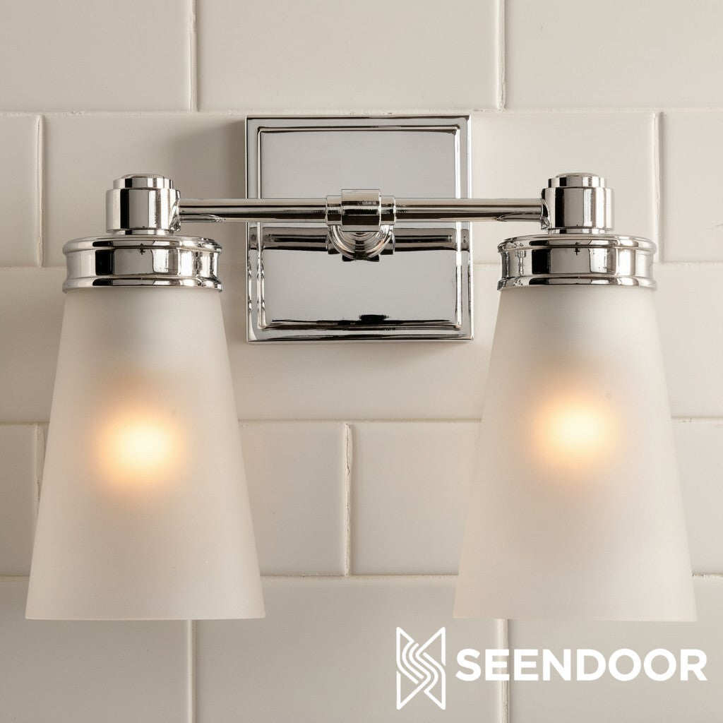 Derlina Classic Multi-head Glass Shade Wall Lamp for Bathroom & Bedroom