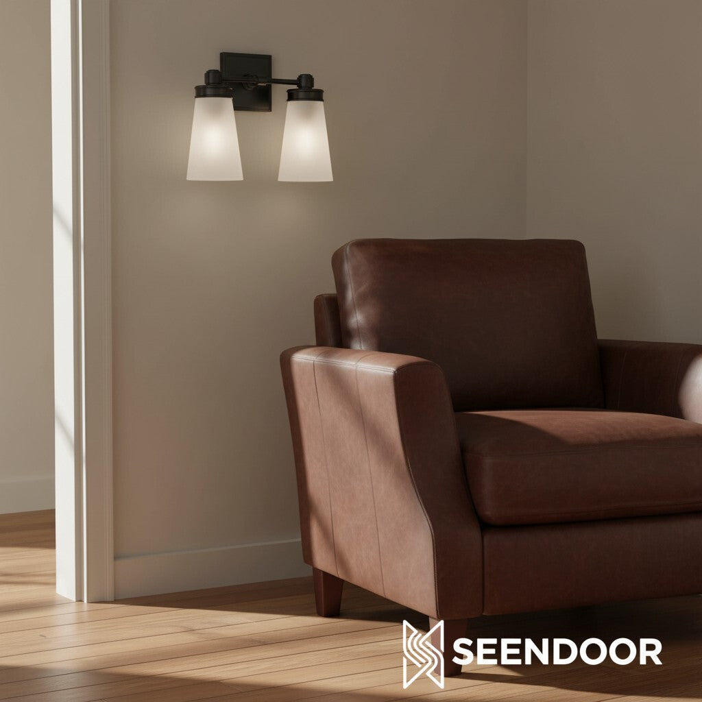 Derlina Classic Multi-head Glass Shade Wall Lamp for Bathroom & Bedroom