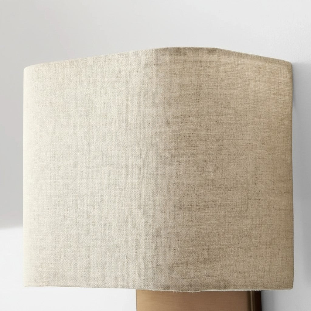 Maris Moderne Linnen Kap Metalen Wandlamp