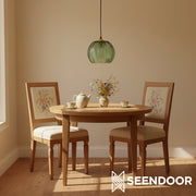 Aria Moderne Ribbelglas Bol Hanglamp