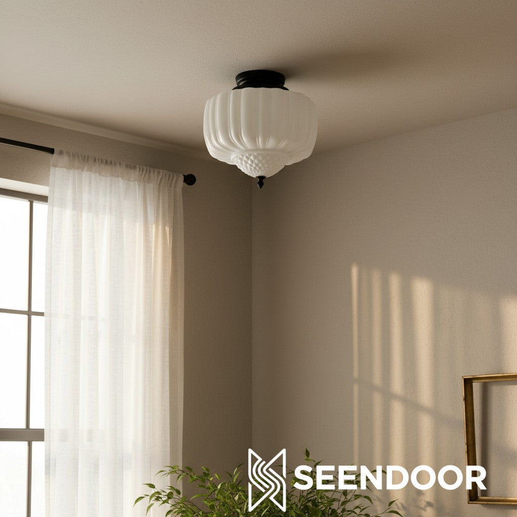 Giada Moderne Melkglas Opbouw Plafondlamp