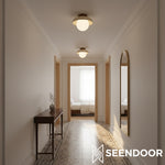 Afbeelding laden in galerijweergave, Crème Stijl Hars Alien Plafondlamp