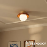 Afbeelding laden in galerijweergave, Crème Stijl Hars Alien Plafondlamp