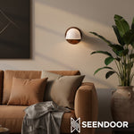 Afbeelding laden in galerijweergave, Thaise Mid-Century Moderne Art Deco glazen wandkandelaar