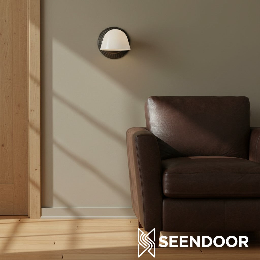 Thaise Mid-Century Moderne Art Deco glazen wandkandelaar