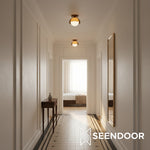 Afbeelding laden in galerijweergave, Lucy Vintage acryl plafondlamp met opbouwmontage