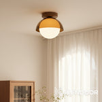 Afbeelding laden in galerijweergave, Lucy Vintage acryl plafondlamp met opbouwmontage