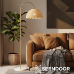 Load image into Gallery viewer, Coco Natural Rattan Bubble Floor Lamp