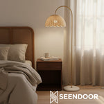 Load image into Gallery viewer, Coco Natural Rattan Bubble Floor Lamp