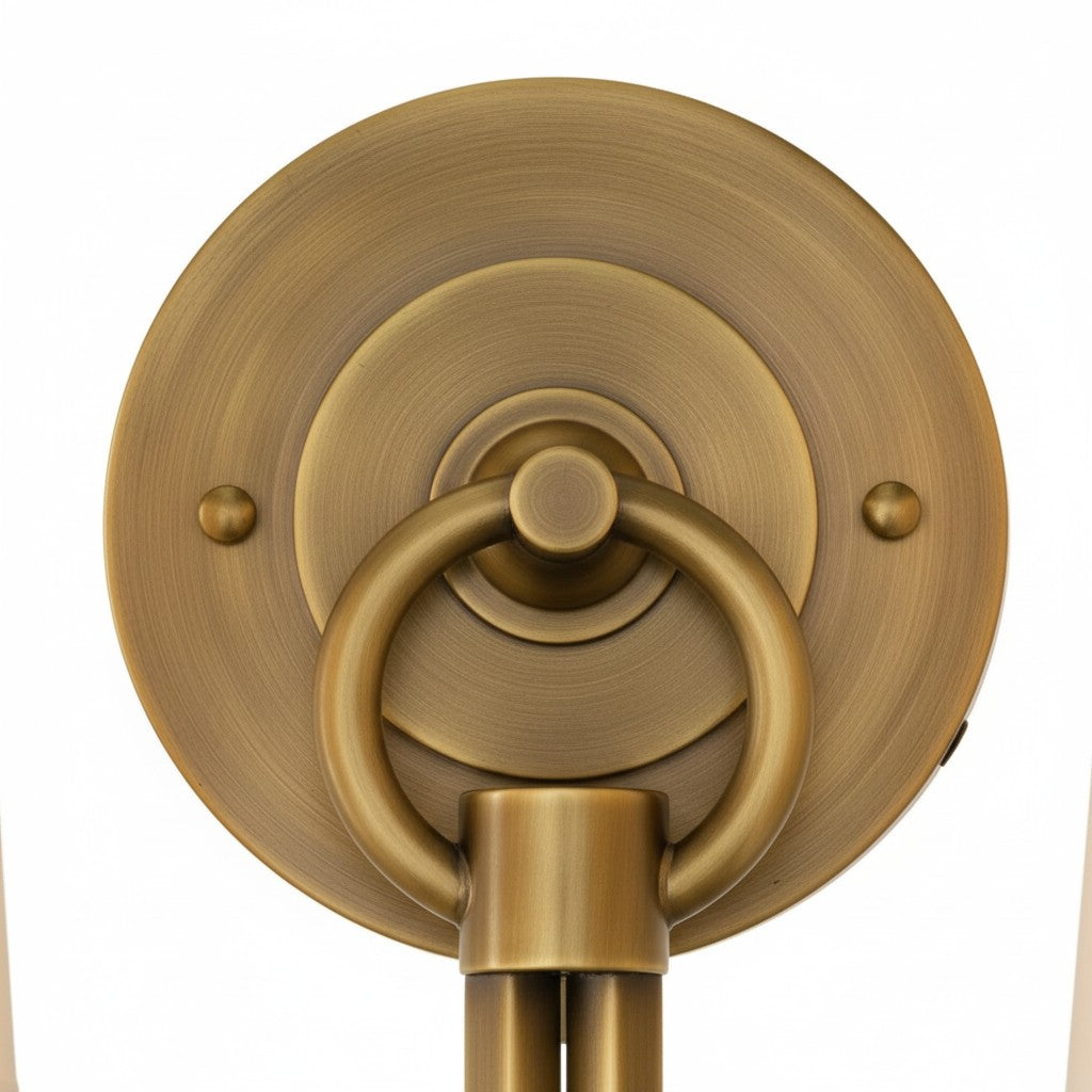 Hollis Moderner Eleganter Leinen-Schirm Doppel-Wandlampe