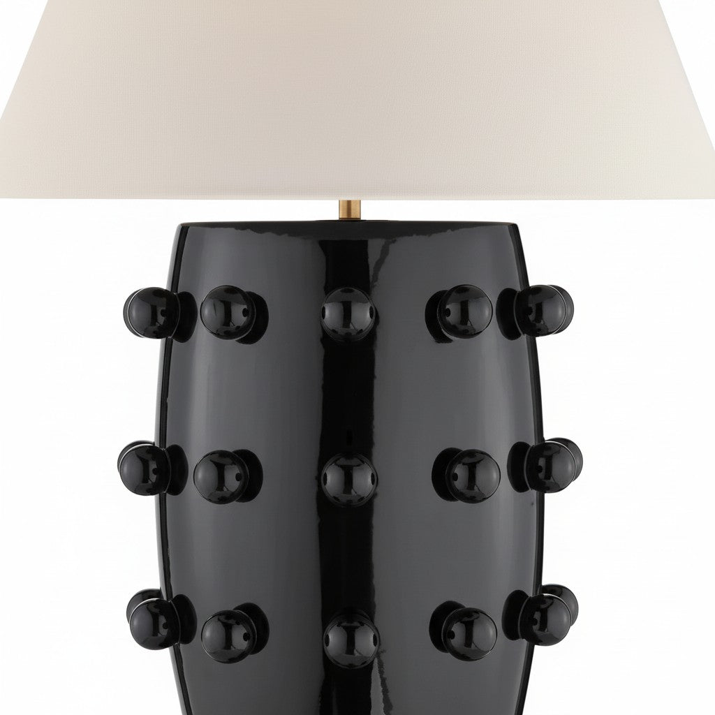 Luminex Sculptural Detail Contemporary Table Lamp for Entryways and Living Spaces