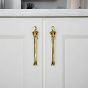 Gold Brass Thinker Cabinet Pulls – Metal Drawer Pulls & Vanity Knobs