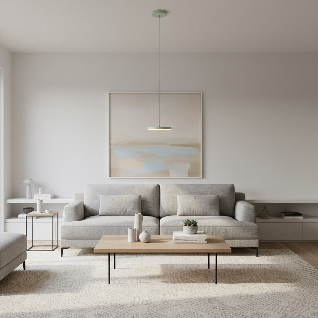 Evanos Disc Design Pendant Light – Sculptural Iron Disc Style for Modern Dining Room