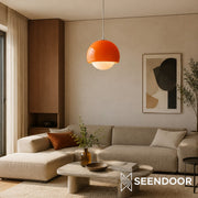 Nordic Lipko Pendant Light – Compact Frosted Globe Hanging Lamp for Apartments and Cozy Nooks