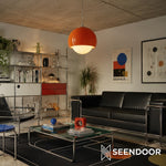 Load image into Gallery viewer, Nordic Lipko Pendant Light – Compact Frosted Globe Hanging Lamp for Apartments and Cozy Nooks