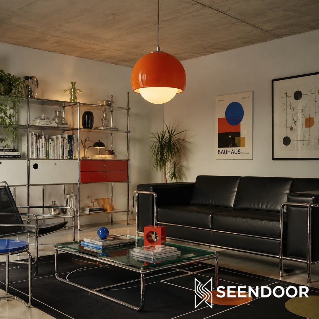 Nordic Lipko Pendant Light – Compact Frosted Globe Hanging Lamp for Apartments and Cozy Nooks