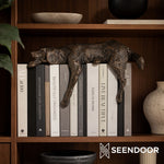 Load image into Gallery viewer, Floxo Lazy Dog Sculpture – Geometric Iron Design Modern Home Decor for Living Rooms and Offices