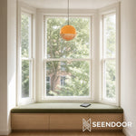 Load image into Gallery viewer, Sunset Bauhaus Disc Hanging Lamp – Warm Sunset Glow Pendant for Living Room and Lounge S1