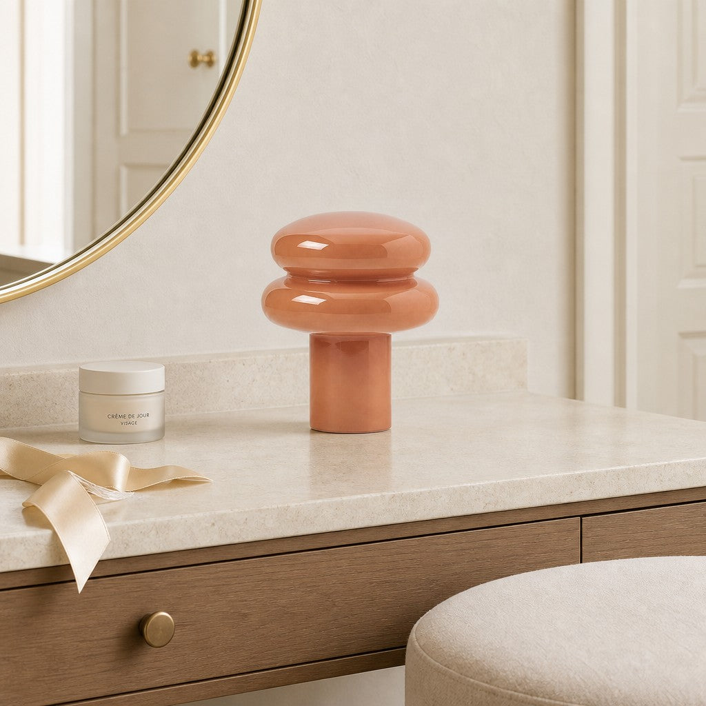 Lámpara de Mesa Orra Geométrica Diseño Moderno para Mesita de Noche y Sala