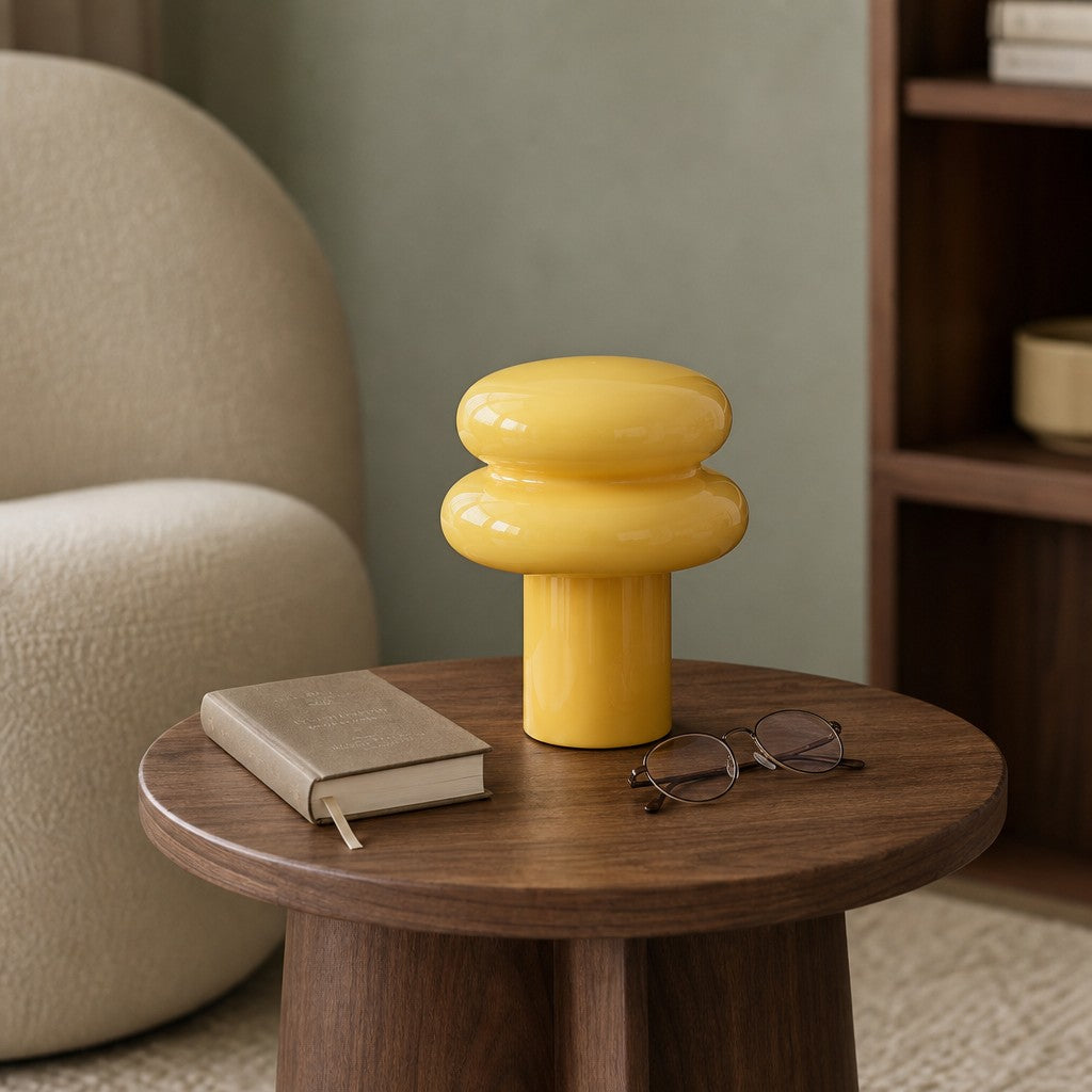 Lámpara de Mesa Orra Geométrica Diseño Moderno para Mesita de Noche y Sala