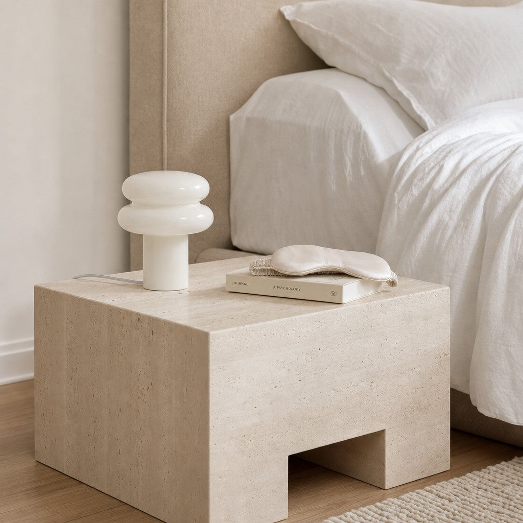 Lámpara de Mesa Orra Geométrica Diseño Moderno para Mesita de Noche y Sala