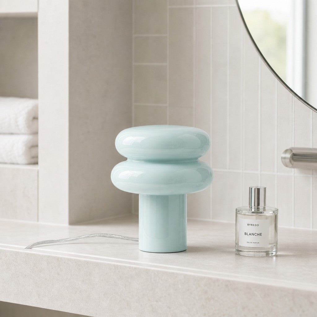 Lámpara de Mesa Orra Geométrica Diseño Moderno para Mesita de Noche y Sala