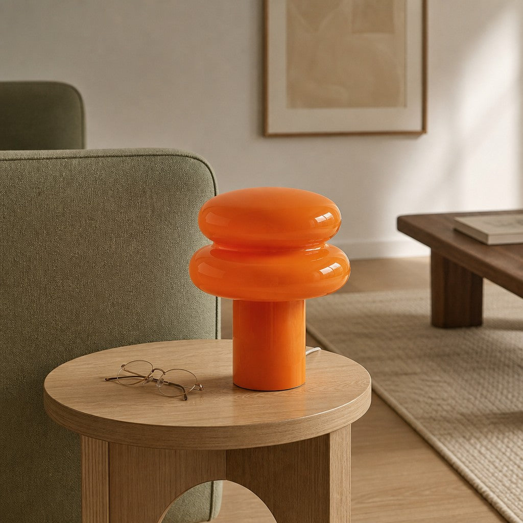 Lámpara de Mesa Orra Geométrica Diseño Moderno para Mesita de Noche y Sala