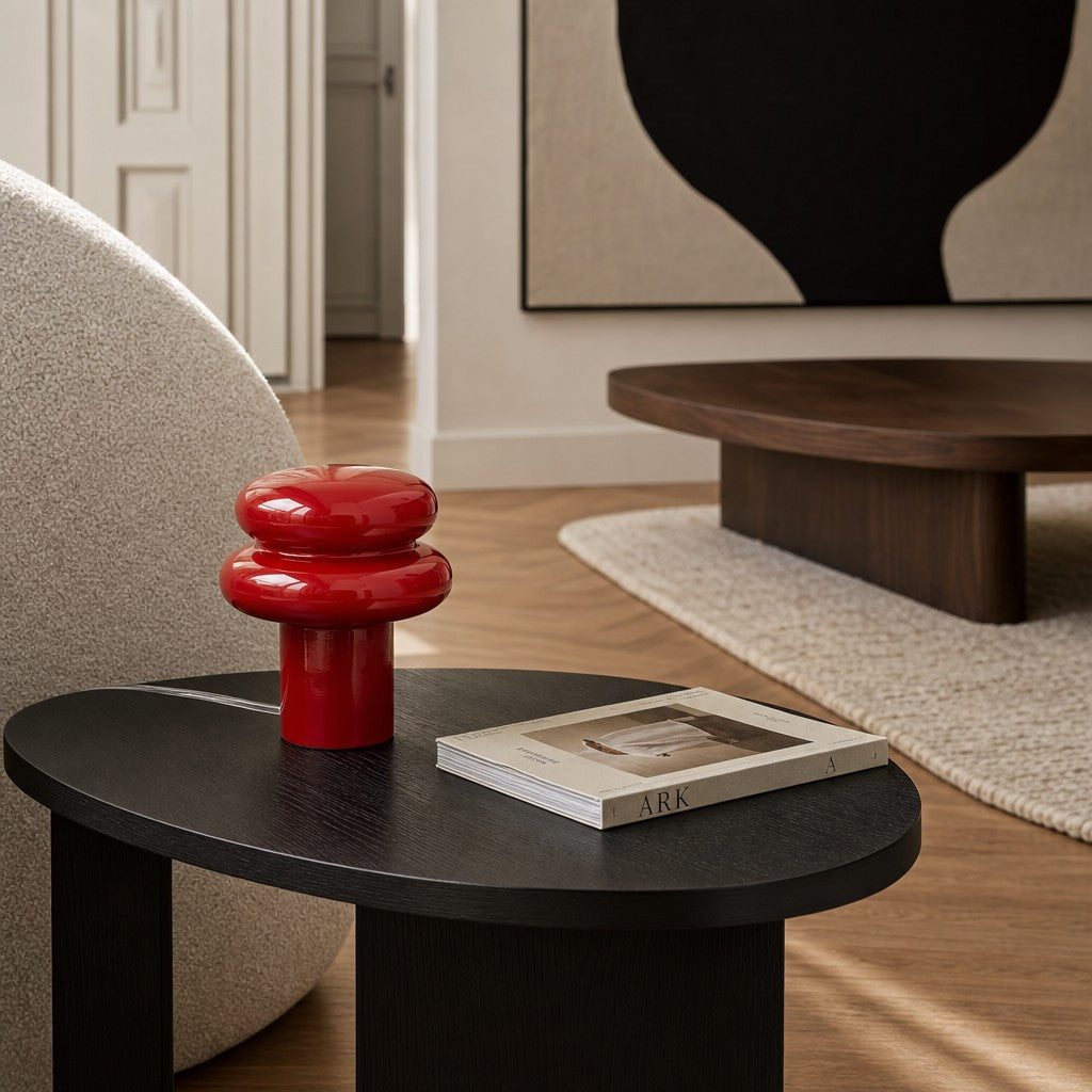 Lámpara de Mesa Orra Geométrica Diseño Moderno para Mesita de Noche y Sala