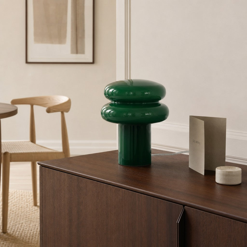 Lámpara de Mesa Orra Geométrica Diseño Moderno para Mesita de Noche y Sala