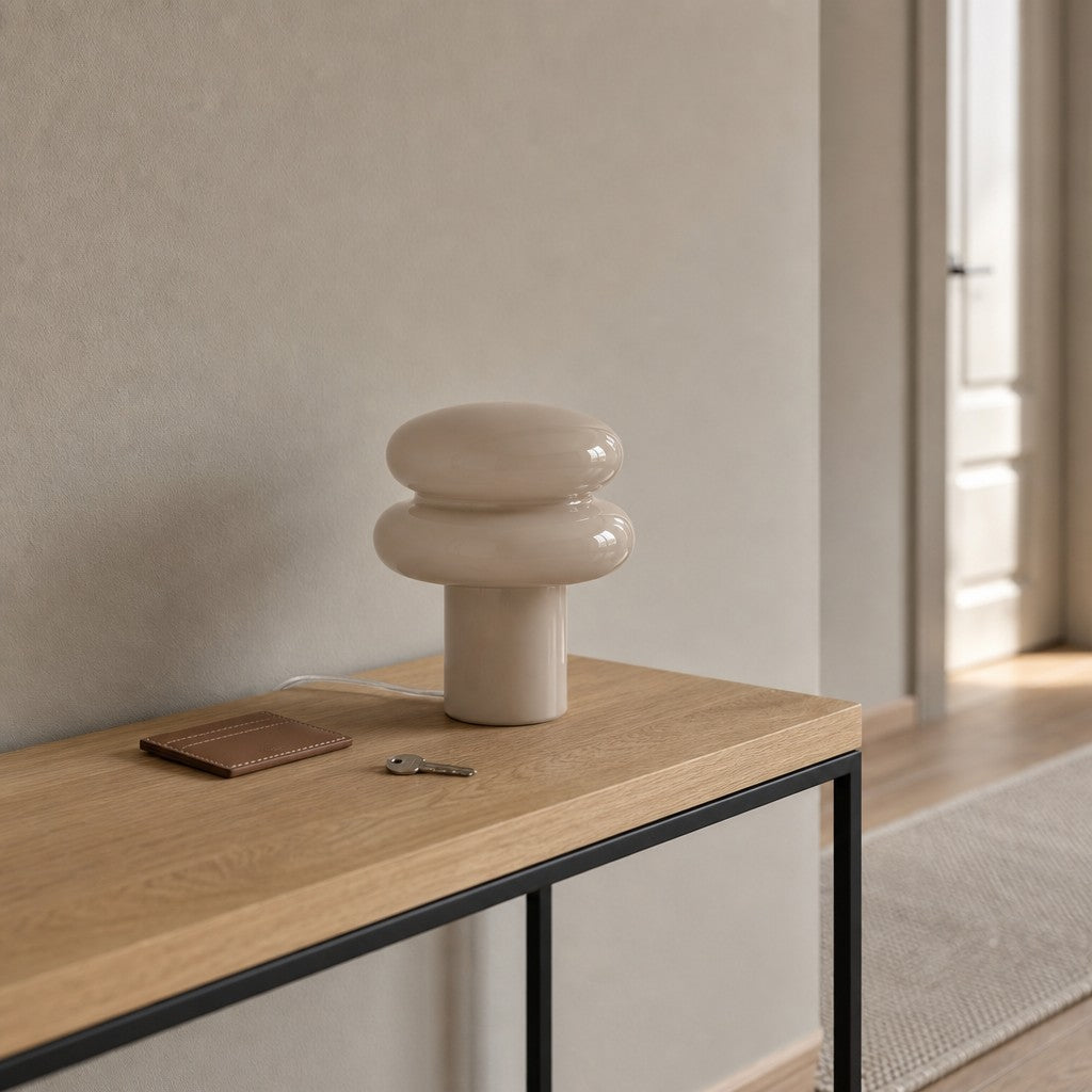 Lámpara de Mesa Orra Geométrica Diseño Moderno para Mesita de Noche y Sala