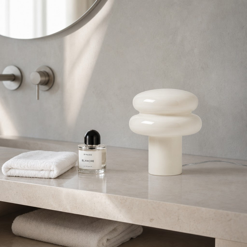 Lámpara de Mesa Orra Geométrica Diseño Moderno para Mesita de Noche y Sala