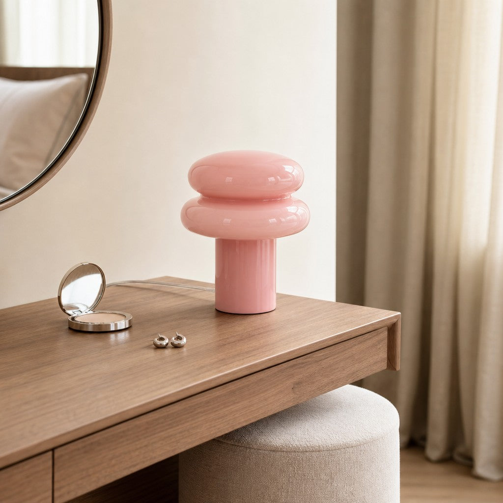 Lámpara de Mesa Orra Geométrica Diseño Moderno para Mesita de Noche y Sala