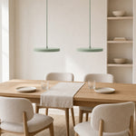 Load image into Gallery viewer, Evanos Disc Design Pendant Light – Sculptural Iron Disc Style for Modern Dining Room