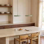 Load image into Gallery viewer, Evanos Disc Design Pendant Light – Sculptural Iron Disc Style for Modern Dining Room