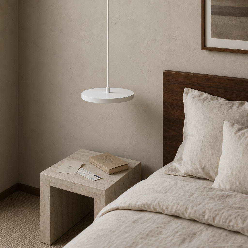 Evanos Disc Design Pendant Light – Sculptural Iron Disc Style for Modern Dining Room