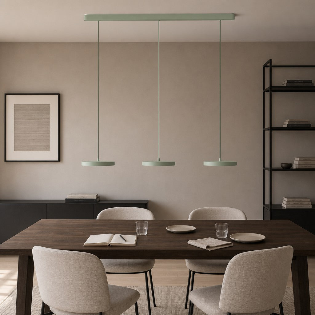 Evanos Disc Design Pendant Light – Sculptural Iron Disc Style for Modern Dining Room