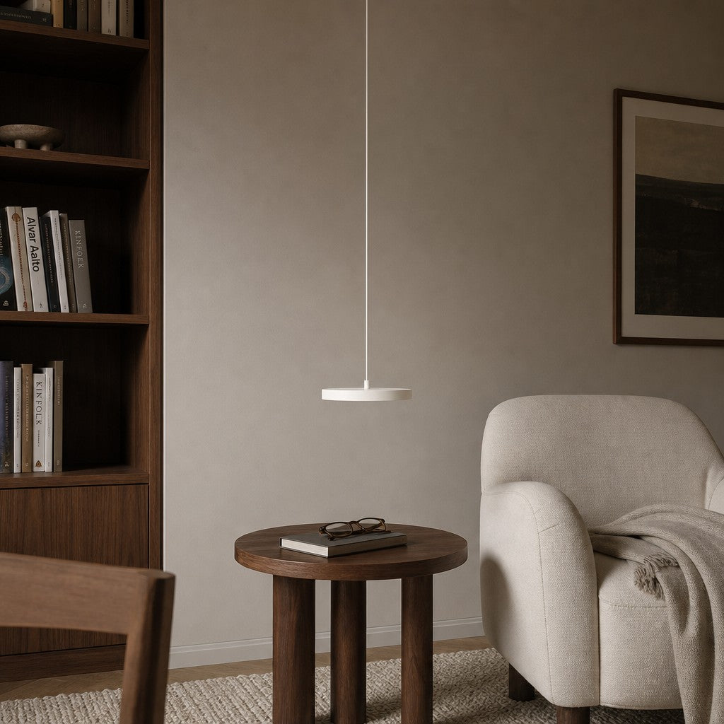 Evanos Disc Design Pendant Light – Sculptural Iron Disc Style for Modern Dining Room
