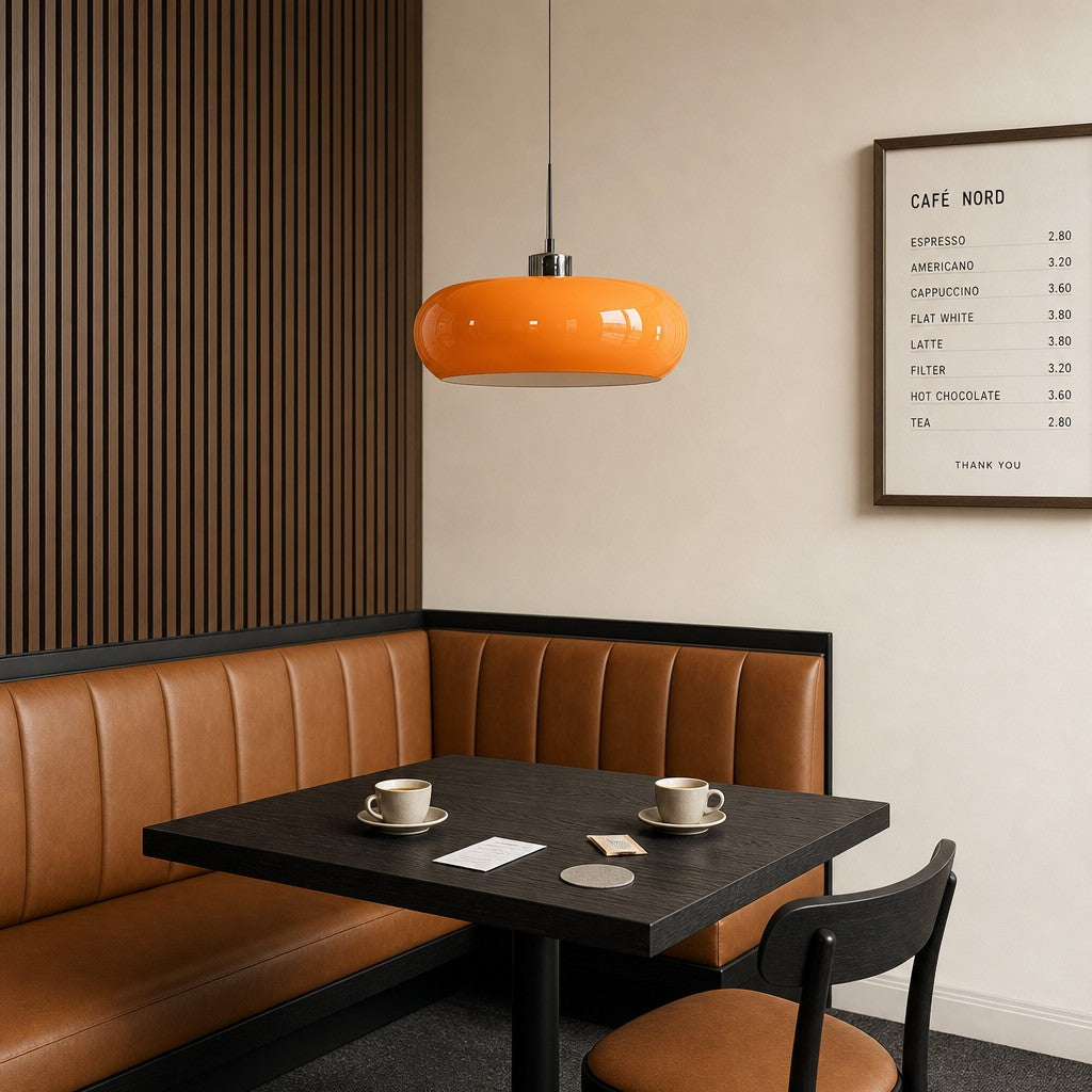 Potivus Glow Pendelleuchte im Retro-Stil – Skulpturale Hängeleuchte für Wohnräume N36