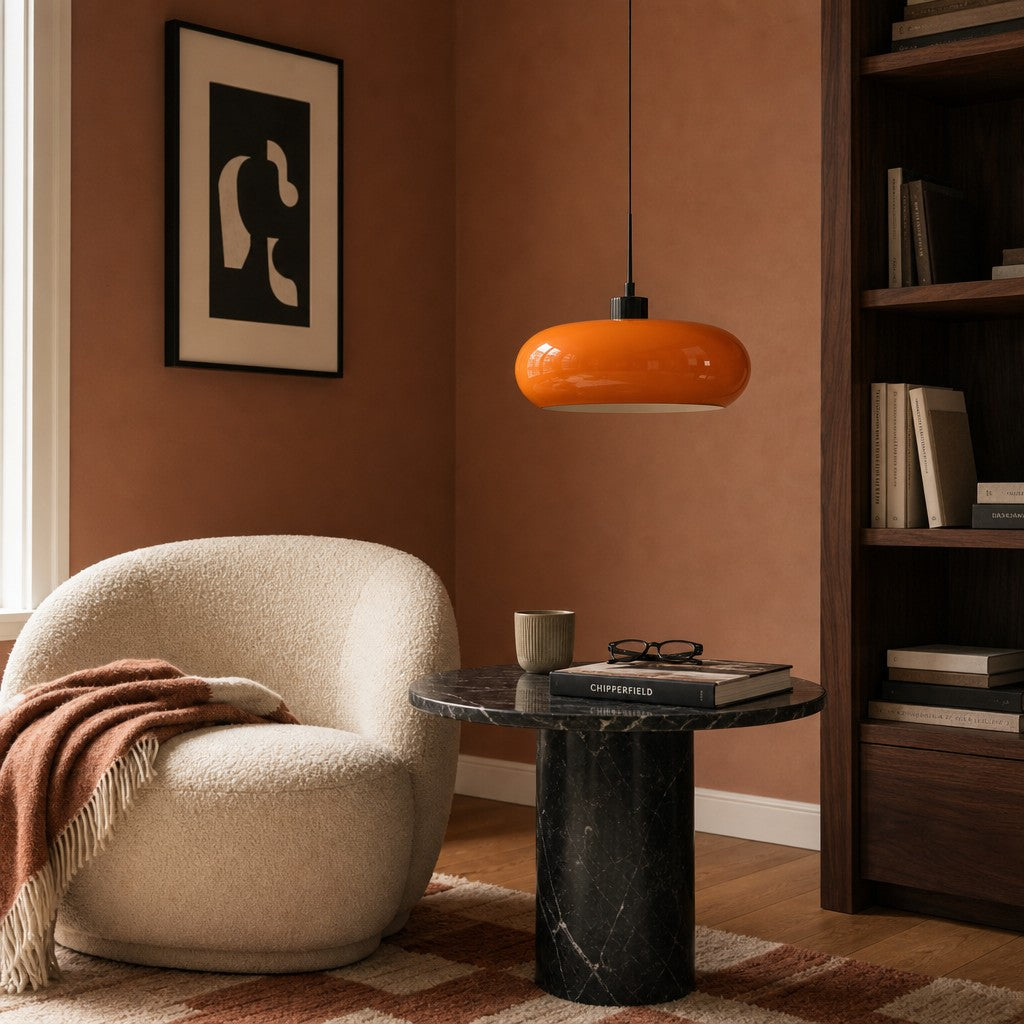 Potivus Glow Pendelleuchte im Retro-Stil – Skulpturale Hängeleuchte für Wohnräume N36