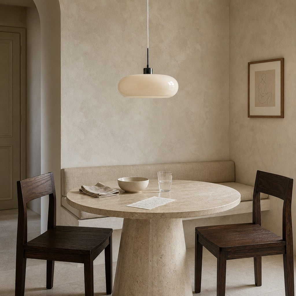Potivus Glow Pendelleuchte im Retro-Stil – Skulpturale Hängeleuchte für Wohnräume N36