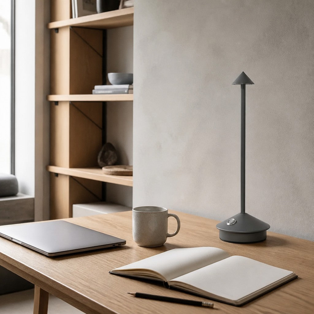 Lampe de table sans fil rechargeable Glimma Design moderne Éclairage LED tactile pour décoration intérieure N39