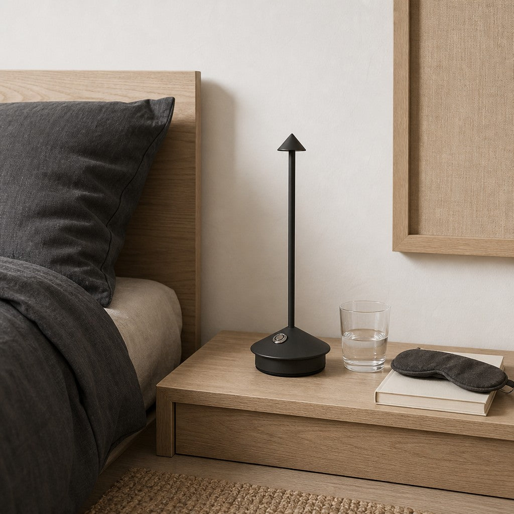 Lampe de table sans fil rechargeable Glimma Design moderne Éclairage LED tactile pour décoration intérieure N39