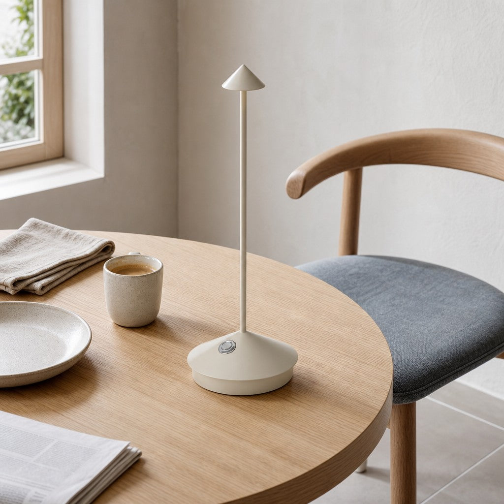 Lampe de table sans fil rechargeable Glimma Design moderne Éclairage LED tactile pour décoration intérieure N39