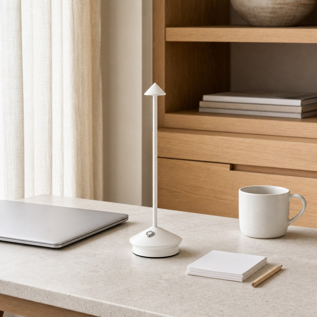 Lampe de table sans fil rechargeable Glimma Design moderne Éclairage LED tactile pour décoration intérieure N39