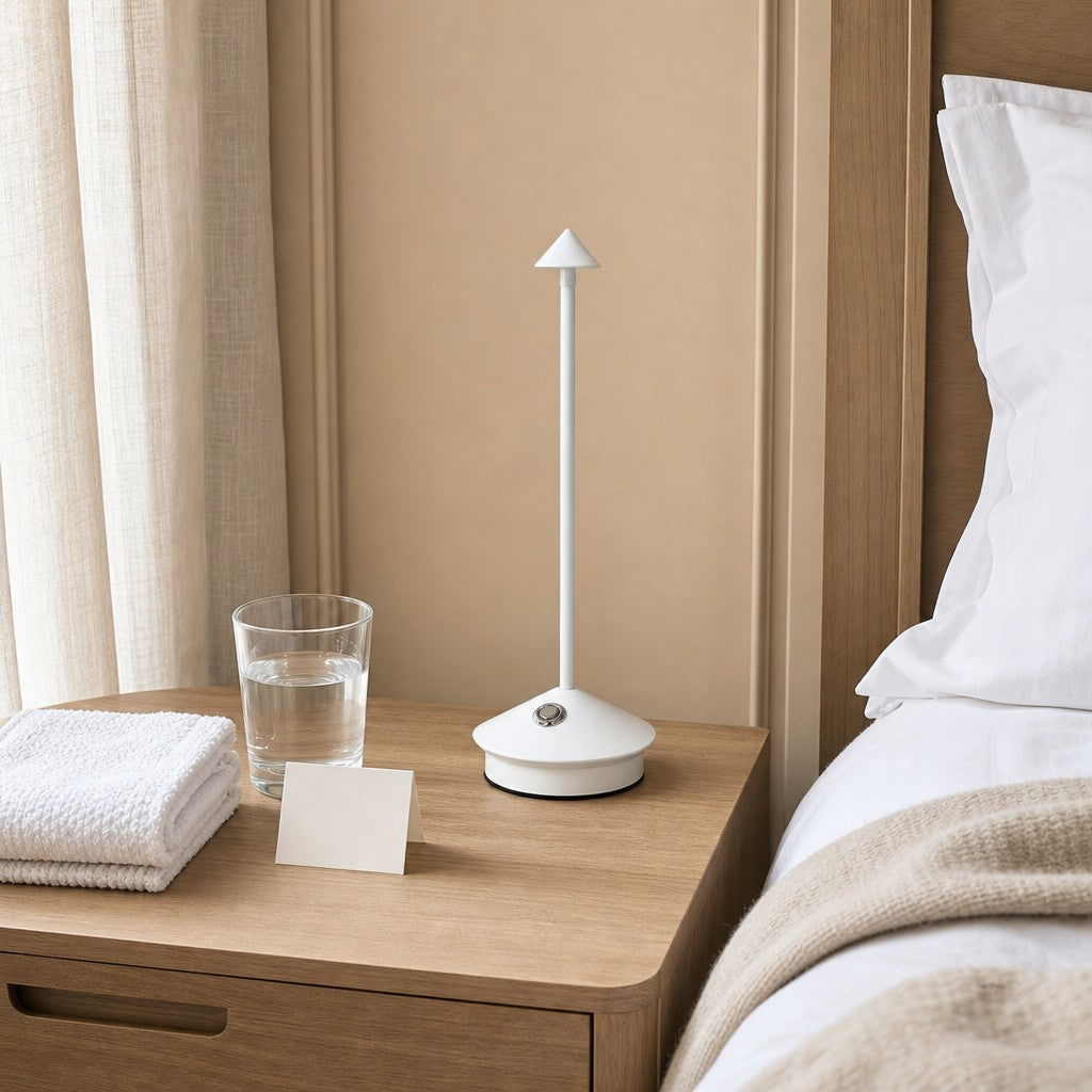 Lampe de table sans fil rechargeable Glimma Design moderne Éclairage LED tactile pour décoration intérieure N39