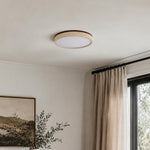 Load image into Gallery viewer, Torvella Round Ceiling Light Sculptural Disc Flush Mount - Modern Natural Bedroom Lighting