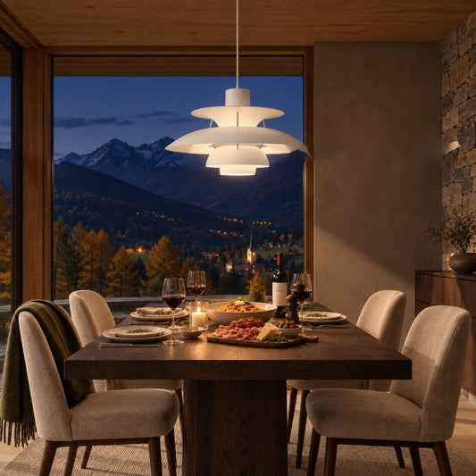 Lampada a sospensione dal design danese - design nordico scandinavo multicolore per sala da pranzo e soggiorno